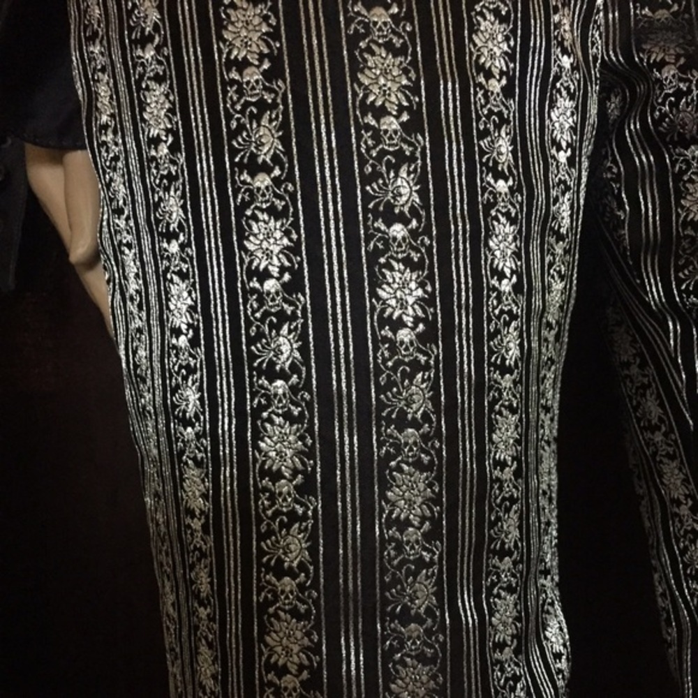 Vintage Alexander McQueen Skull Embroidered Trouser Size 40 NWOT Unhemmed Runway - Picture 4 of 8